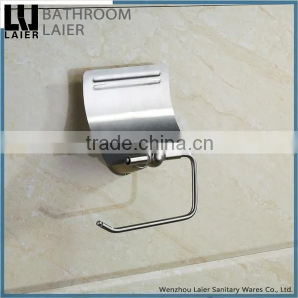 Contemporary Multi-Functional Covered Zinc Alloy Brush Nicked Bathroom Sanitary Items Wall Mounted Toilet Paper Holder photo-3
