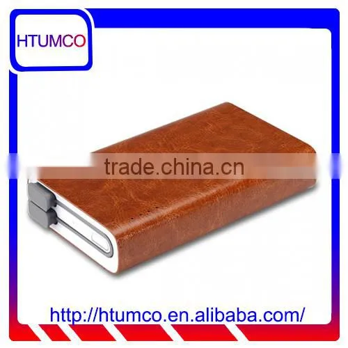 Luxury Real Leather Casing Power Bank 13000mAh for Smartphone
