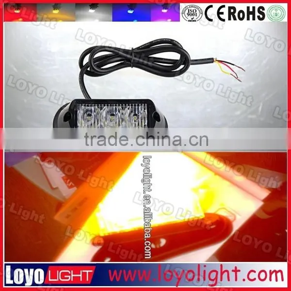 3W 4W 6W Amber Led Mini Light Bar ,flashing Warning Amber and White Strobe Led Lighting Bar