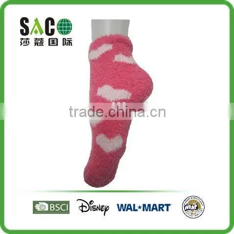 Colourful Heart Jacquard Fluffy Socks photo-4