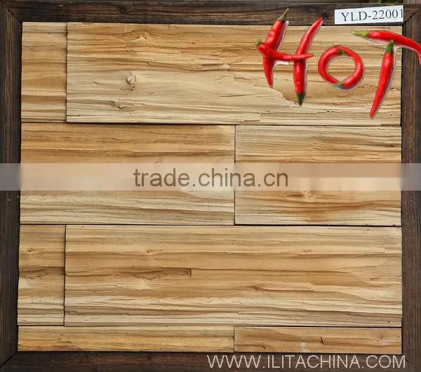 Wood Artifiical Stone, Decorate Background Wall Design .latest Design Wall Tiles(YLD-22001) photo-3