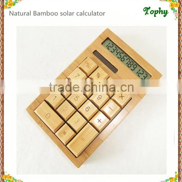 Manufacturer Promotional With Cheap Price Bamboo Calculator and Pen for Student/businese/school/pregnancy photo-4