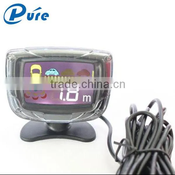 Hot Sale dc 12v Lcd Display Car Reverse Backup Radar With 4 Obstacle Detection Sensors for Car photo-2