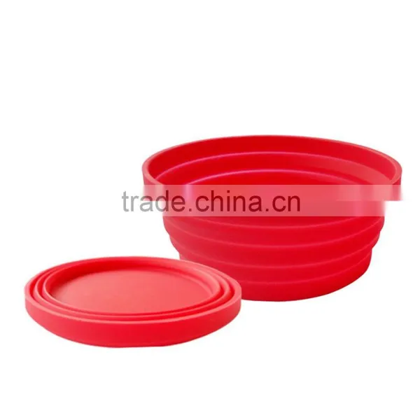 Eco-friendly Food Grade Silicone Collapsible Salad Bowl photo-4