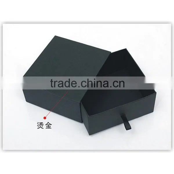 China Factory Wholesale Custom Cardboard Jewelry Box, Black Beautiful Gift Box photo-3