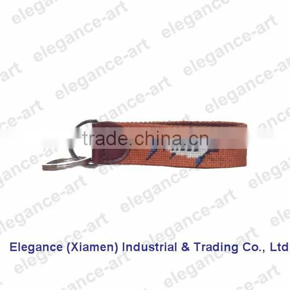 Customized Needlepoint Keyring Promotional Gifts Key Chain photo-5