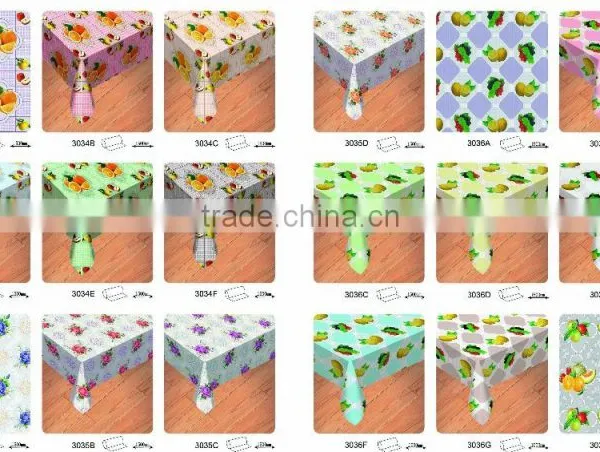 PVC Transparent Printed Tablecloth / PVC Table Cloth Rolls photo-6
