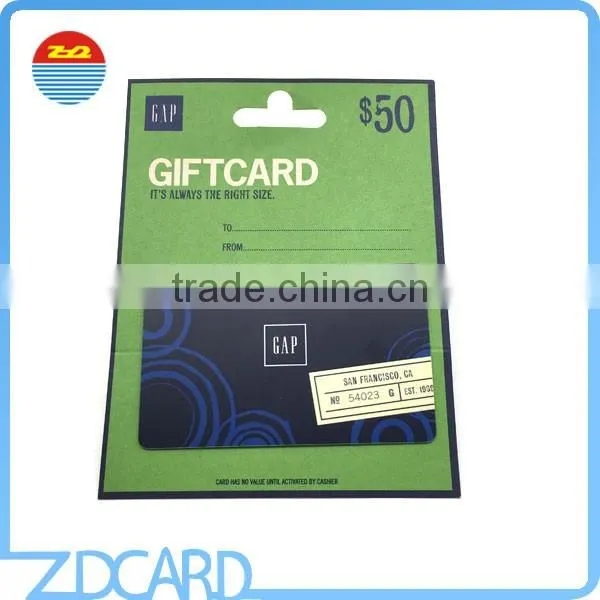 Plastic Gift/Membership Card With Backer/Holder Card photo-2