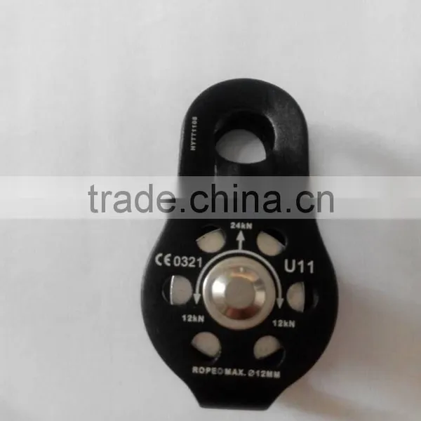 ANPEN CE EN 12278 Fixed Side Rescue Pulley Aluminum Light Weight Single Climbing Pulley photo-2