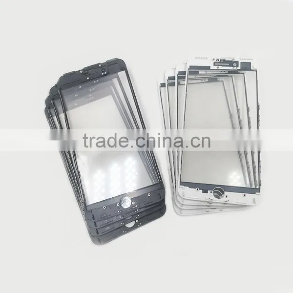 For IPhone Black White Orginal Panel Glass + Bezel Frame Cold Press +oca Assembly LCD Repair OCA Machines photo-4