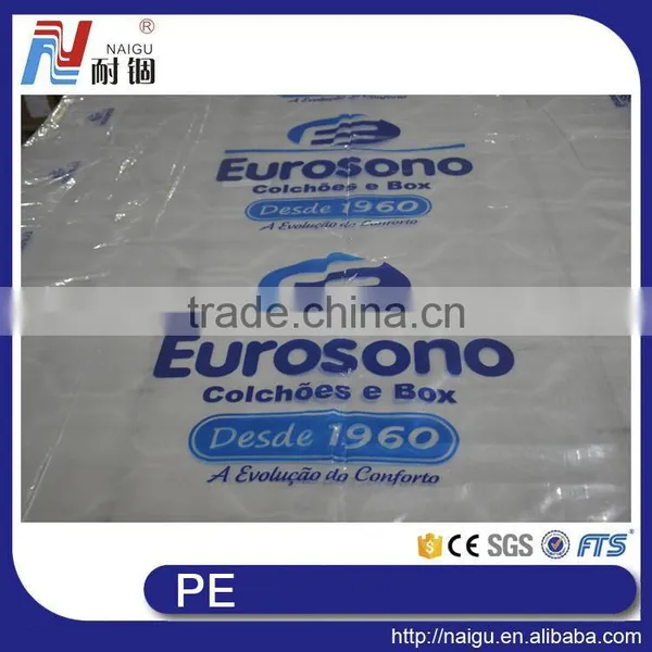 China NaiGu Factory Mattress Packaging Soft Plastic Printed PE Bags photo-4