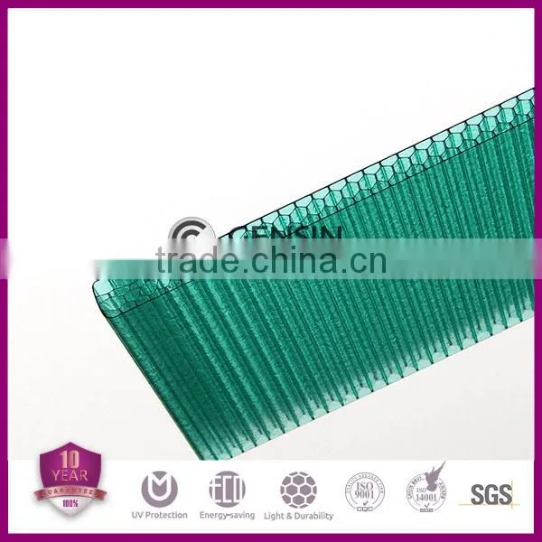 Honeycomb U-lock Polycaronate Hollow Sheet Solar Control Roofing System photo-3