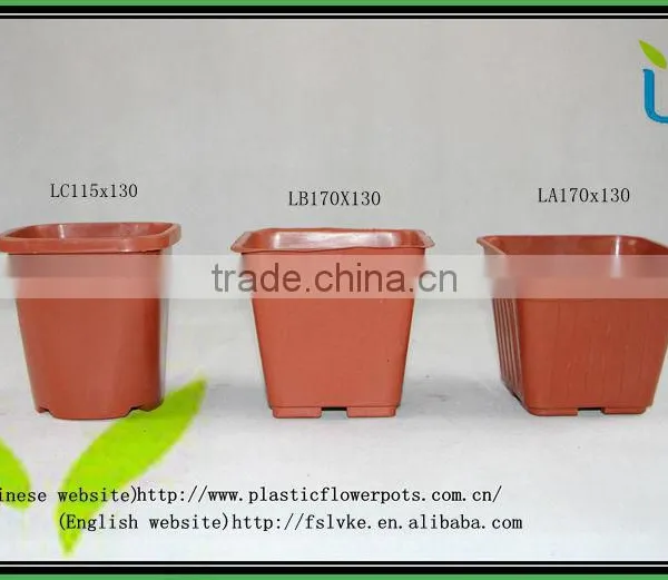 Factory Square Terracotta Hot Sale Flowerpots Plastic Garden Pots photo-3