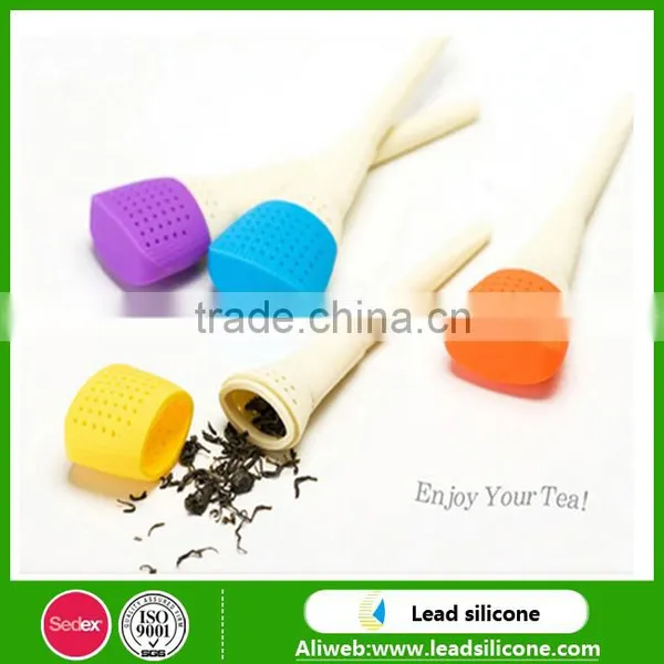 Wholesale Colorful Silicone Tea Infuser/High Quality Tea Tool Silicone Tea Strainer photo-2