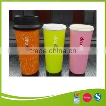 Custom IML Plastic Double Wall Coffee Cup Tumbler photo-2