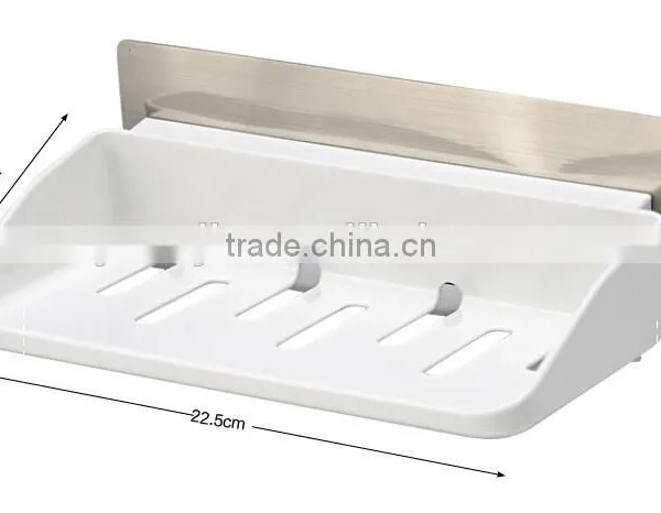 Wholesale Stock Multifunction Kitchen Bathroom No Mark Sticky 3 in 1 Plastic Storage Rack photo-4
