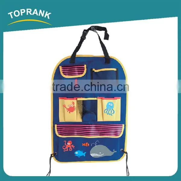 Multifunction Pockets 420D Polyester Cartoon Folded Hanging Car Backseat Organizer Folding Car Trunk Organizer photo-2