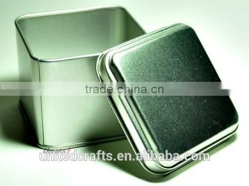 5 PCs of 50cc. EMPTY MINI PLAIN TEA METAL TIN BOX STORAGE NEW photo-3