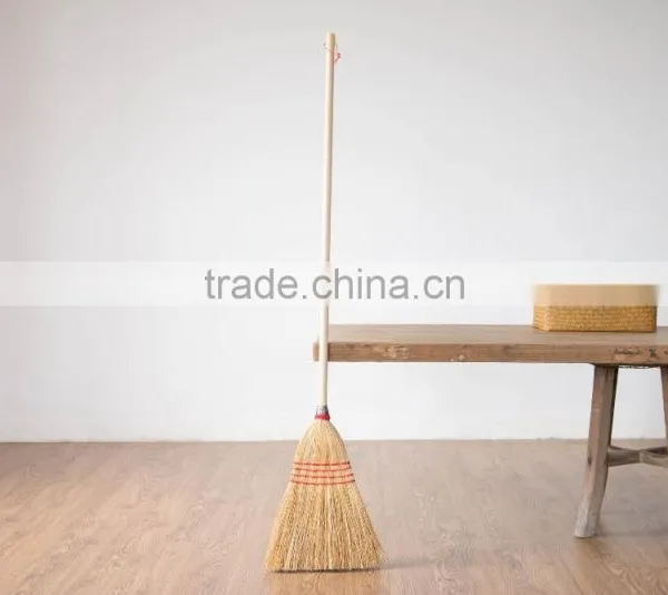 Corn Fiber Heavy-Duty Wire Banded Warehouse Soft Industrial Broom photo-6