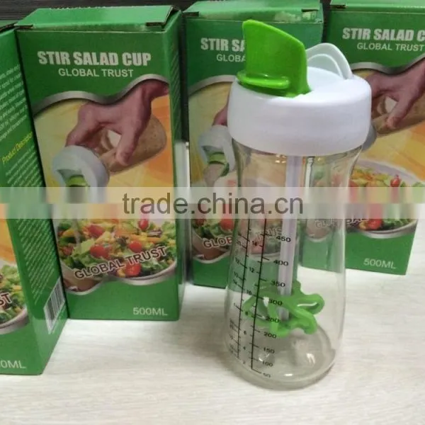 Wholesale FDA Standard Plastic Salad Tools Salad Dressing Mixer photo-5