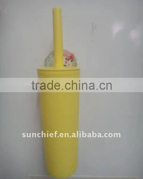 Sticky Acrylic Toilet Brush Holder