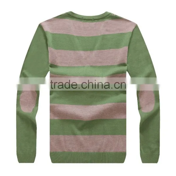 100% Fine Wool Men's Light Green Knitwear Cardigan photo-2