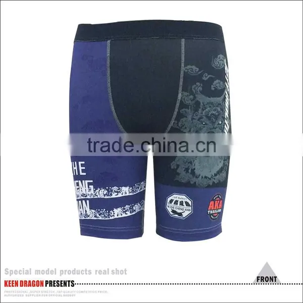 MMA Boxing Wear Elastic Tape Waist Custom Design Mens Vale Tudo Shorts photo-2