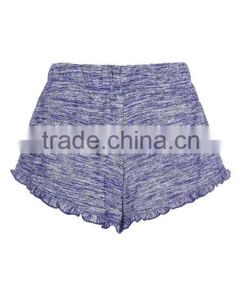 MGOO Newest Hot Sexy Girls Short Pants Angled Hemlines With Ruffle Trim Women Sport Wear Running Shorts photo-5