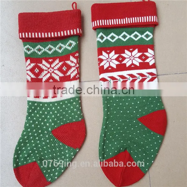2017 Wholesale Customized Christmas Knitted Stockings photo-2