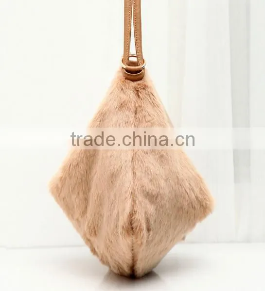 European Style 2017 Fashion Artificial Fur Handbag Beautiful Women's Winter Shoulder Bags photo-6