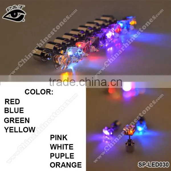 LED Earring Light Up Earring Square Studs Led Light Earring For Party photo-2