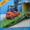 6 Ton - 15 Ton Hydraulic Trailer Ramp Lift With Anti Slip Corrugated Steel Work Platform