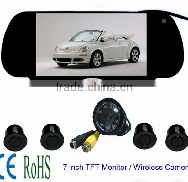 7inch TFT-LCD Rear Mirror Monitor With Rearview Camera and Arking Sensor photo-4