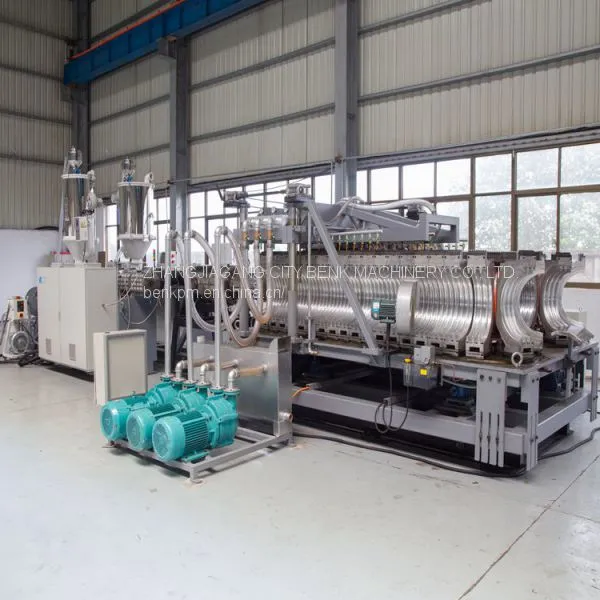 Double Wall Corrugated Pipe Extrusion Production Line photo-2