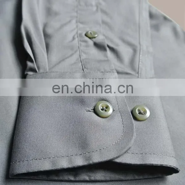 100% Cotton Classical Grey Men Dress Shirt in GuangDong photo-6