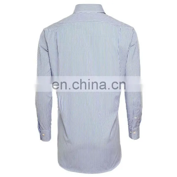 Fashion Slim Fit Stripe Shirt Business Men Dress Shirt in ShenZhen photo-2