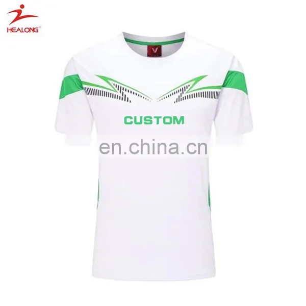 Soccer Uniform Manufacturers Cheap Polyester Football Jersey Customised Soccer T Shirt