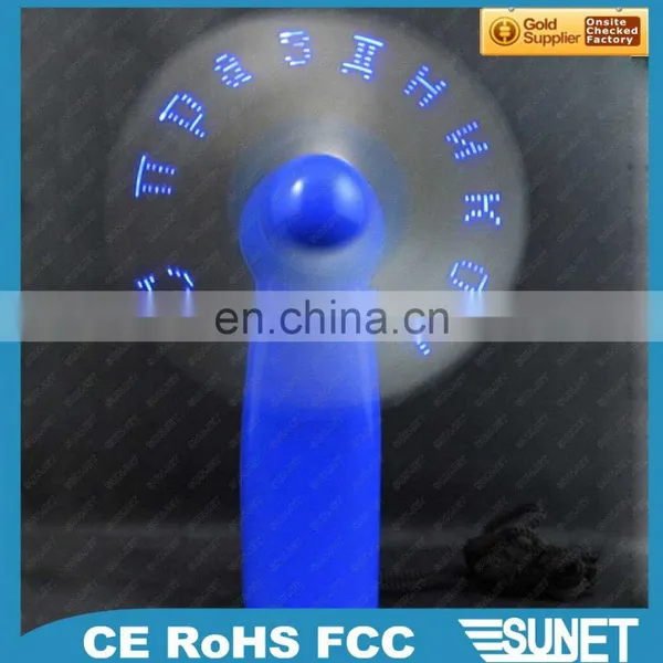 Promotional Advertisement Programmable Led Message USB Rechargeable Portable Fan photo-5