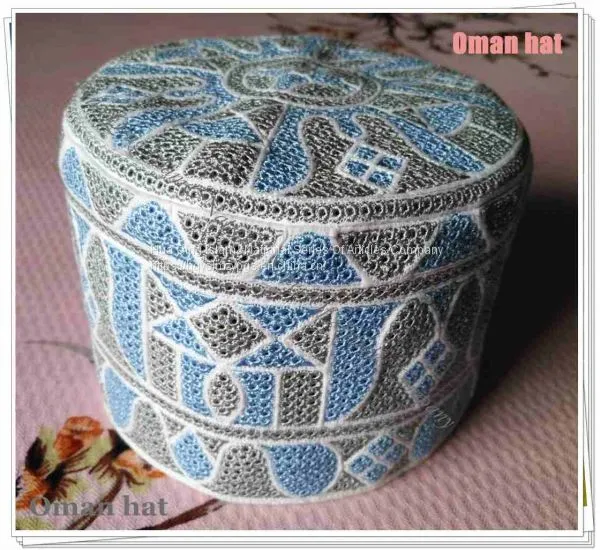 Oman Hat / Muslim Cap / Embroidered Cap / Muslim Cap / Oman Cap / Muslim Embroidered Cap photo-2
