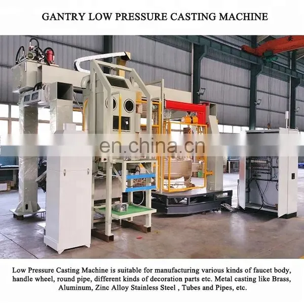 Metal Zinc Alloy Casting Pipe Fittings Brass Alloy Parts Low Pressure Gravity Die Casting Machine photo-4