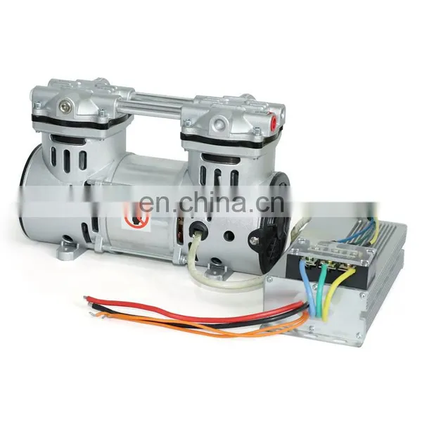 Global Quality DC 24V Two Stage Portable Oil Free Piston Vacuum Pump photo-2