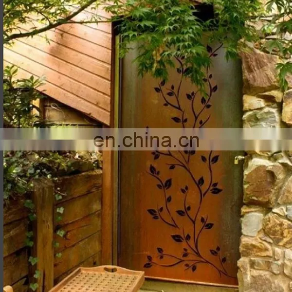 Morden Laser Cut Corten Steel Iron Gates and Screens photo-3