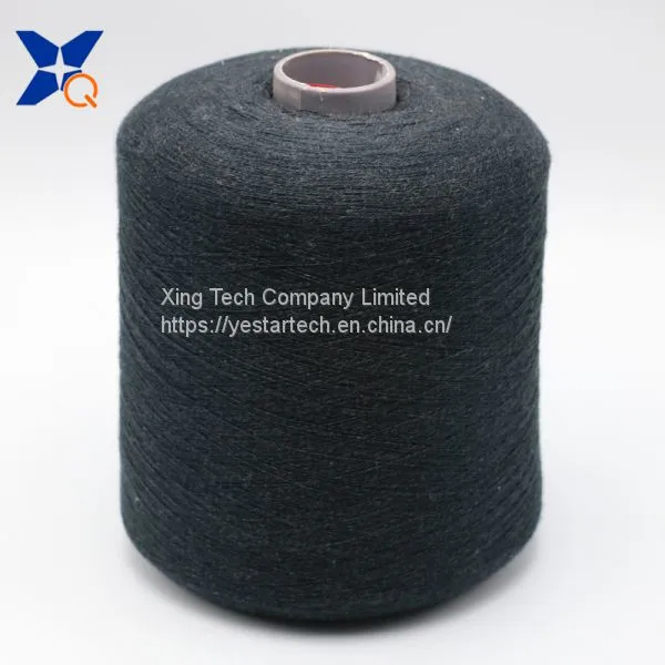 Ne16/2plies 10% Stainless Steel Blended With 90% Polyester Staple Fiber for Touch Screen Gloves-XTAA114 photo-2