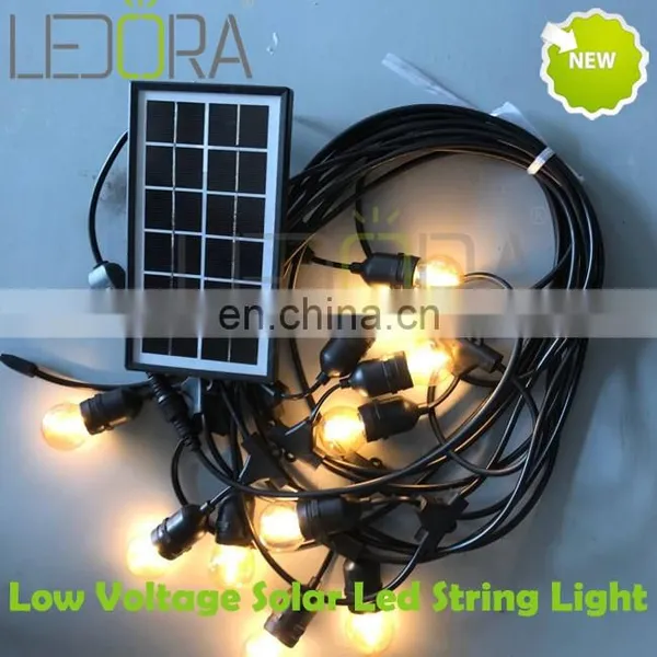 Outdoor Waterproof Vintage Edison Bulb String Lights Garden Hanging Solar Lights LED photo-3