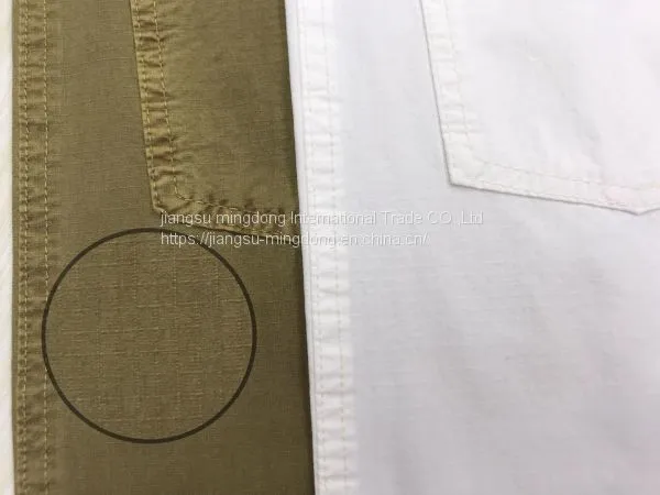 75%Cotton 20%Rayon 5%Spandex Bi-stretch Ripstop Fabric photo-2