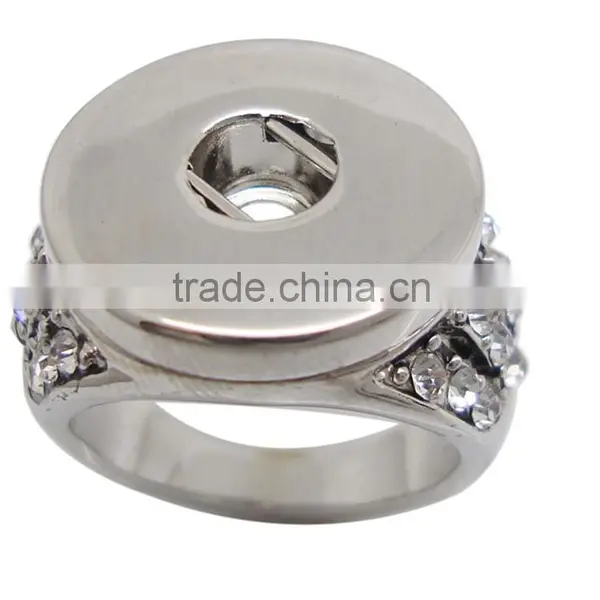 Metal Diy Button Snap Ring Jewelry photo-5
