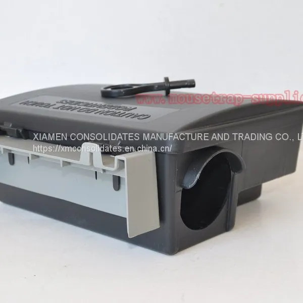 Lockable Plastic Mouse Rodent Control Trap Rat Bait Station photo-3