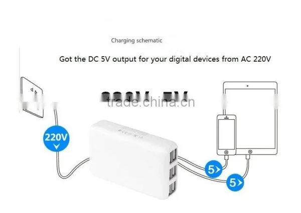 Hot New Products 30 Watt 6 Port Usb Desktop Rapid Charger photo-5