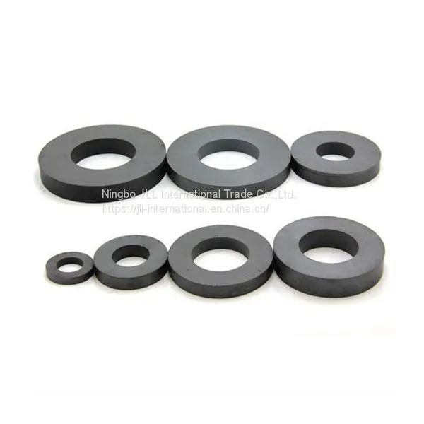 Custom Permanent Rare Earth Ferrite Ring Ceramic Magnet for Generator Motor photo-5