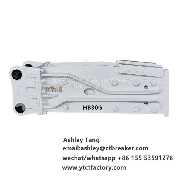 White Color 30ton Excavator HB30G Hydraulic Hammer Hydraulic Breaker